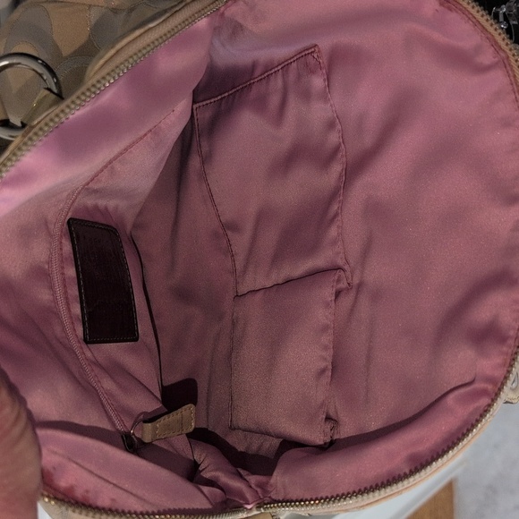 Coach Poppy 2010 Signature Gold 2 Way Satchel/Crossbody - Picture 11 of 15